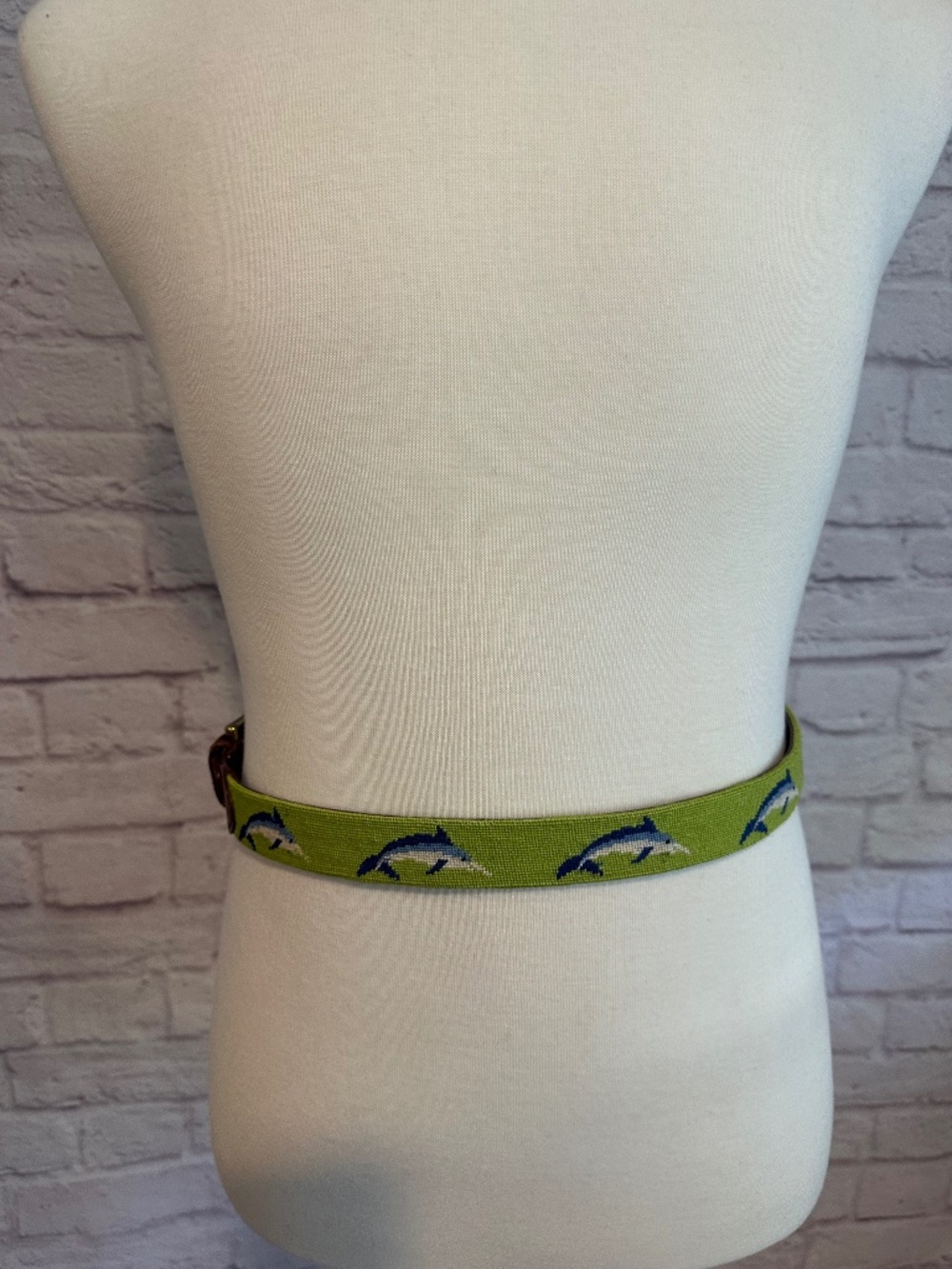 Tucker Blair Needlepoint belt sz 34